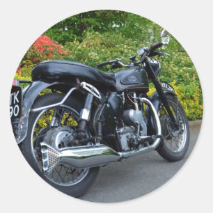 Klassisches Velocette Gift Runder Aufkleber