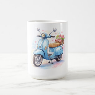 Klassisches Vespa Vintage-Mug Scooter-Design Kaffeetasse