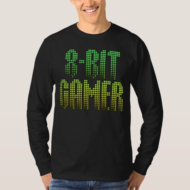 klassisches Videospiel-Shirt des Gamer-8bit T-Shirt (Vorderseite)