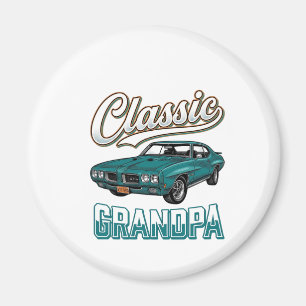 Klassisches Vintage-Auto-T-Shirt-Design für Opa_1 Magnet