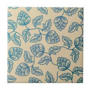 Klassisches Vintage-Hopfenblätter-Muster Fliese