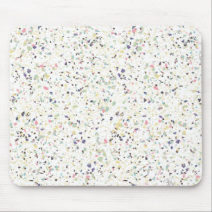 Klassisches, vintage Marmor Terrazzo Pastell-Desig Mousepad