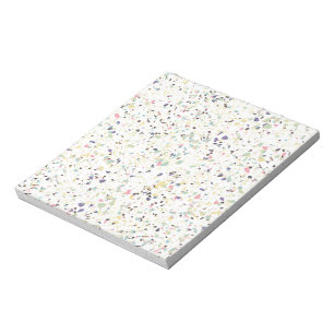 Klassisches vintage-marmor-terrazzo-pastell-design notizblock