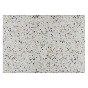 Klassisches vintage Marmor Terrazzo Pastell-Design Schneidebrett