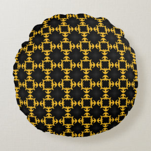 Klassisches Vintage-Muster. Designelemente Luxus, Rundes Kissen