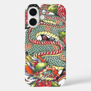 Klassisches vintage-orientalisches japanisches Dra iPhone 16 Hülle