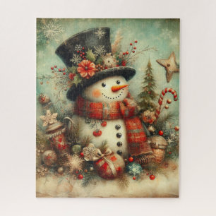 Klassisches Vintage-Weihnachtspuzzle Puzzle