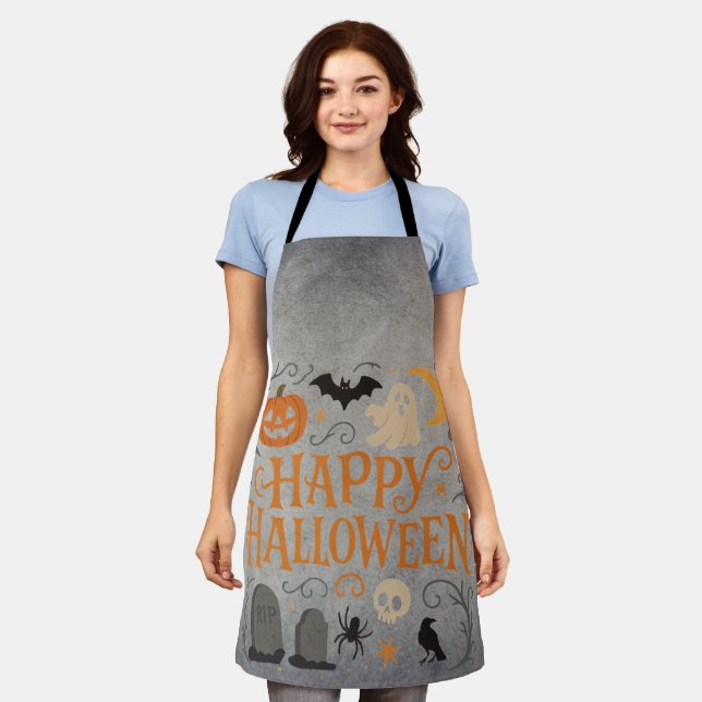Klassisches, Vintages glückliches Halloween Schürze (Getragen)