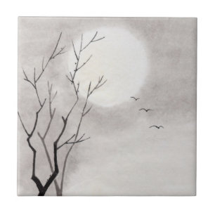 Klassisches Vintages japanisches Fliese