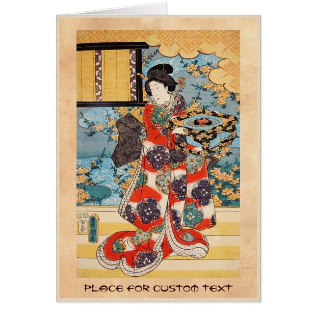 Klassisches Vintages japanisches Geisha ukiyo-e (Vorne)
