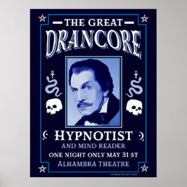 Klassisches Vintages viktorianisches Hypnotist-Pos Poster
