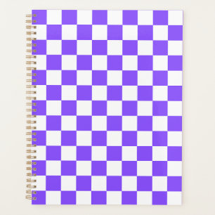 Klassisches violettes visuelles Schachbrettmuster Planer