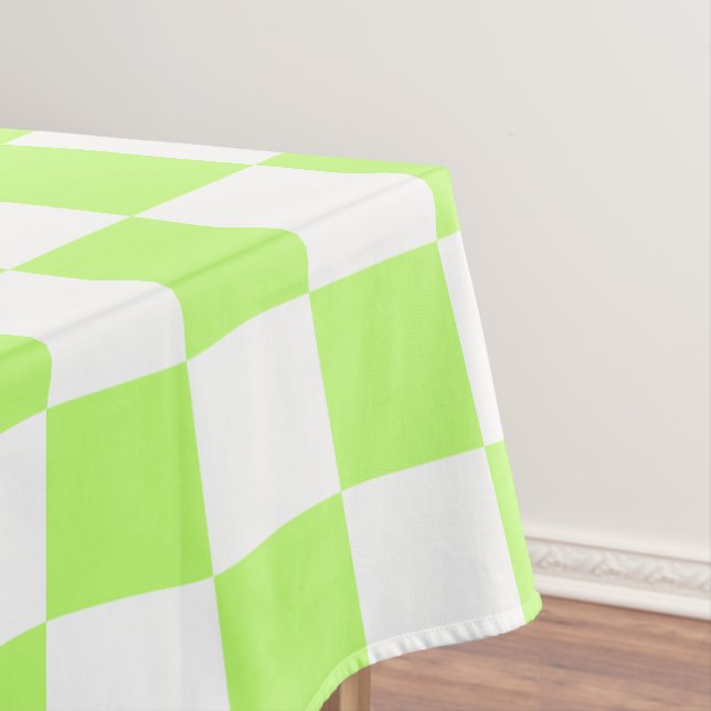 Klassisches visuelles Limette-Kontrollmuster  Tischdecke (Beispiel)