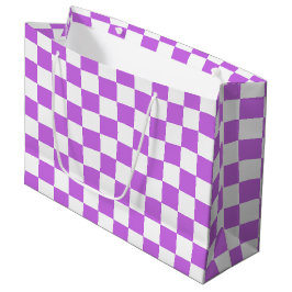 Klassisches visuelles Magenta-Kachelmuster  Große Geschenktüte