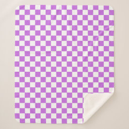 Klassisches visuelles Magenta-Karo Sherpadecke