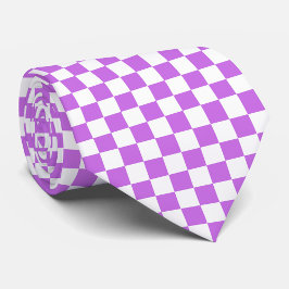 Klassisches visuelles Magenta-Schachbrettmuster  Krawatte