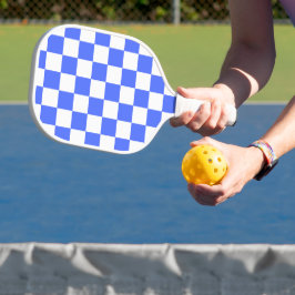 Klassisches visuelles Saphirschachbrett Pickleball Schläger