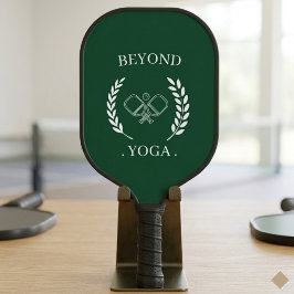 Klassisches Waldgrün Country Club Logo Pickleball Schläger