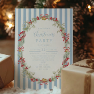 Klassisches Weihnachten der Tannenfamilie Einladung