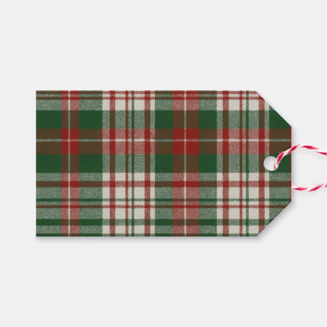 Klassisches Weihnachten Geschenkanhänger (Vorderseite (Horizontal))