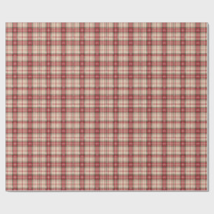 Klassisches Weihnachts-Tartan-Geschenkpapier mit S Geschenkpapier
