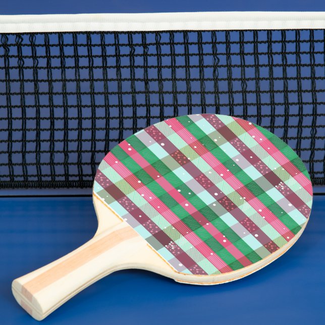 Klassisches Weihnachtsgestaltermuster Tischtennis Schläger (InSitu)