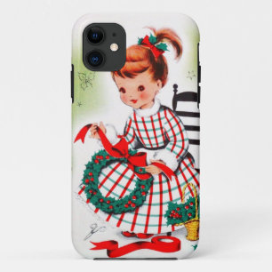 Klassisches Weihnachtskleines Mädchen mit Case-Mate iPhone Hülle