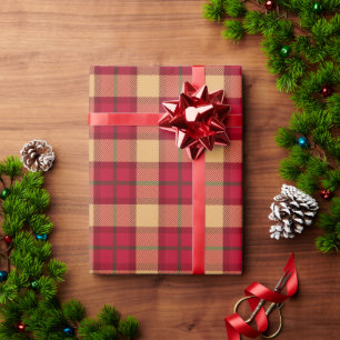 Klassisches Weihnachtsmuster Geschenkpapier