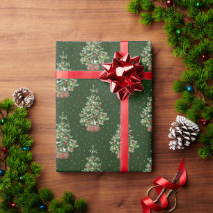 Klassisches Weihnachtsmuster Geschenkpapier