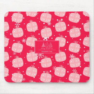 Klassisches Weihnachtsmuster-Weihnachtsgeschenk Mousepad