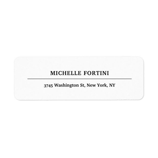 Klassisches Weiß Minimalistisch Schlicht (Vorne)