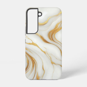 Klassisches weißes Marmor Samsung Galaxy S22 Case Hülle