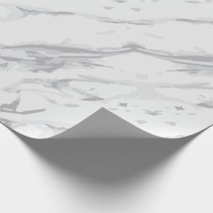 Klassisches weißes Marmorwackelpapier Geschenkpapier