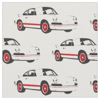 Klassisches weißes Sport-Auto-Gewebe Stoff