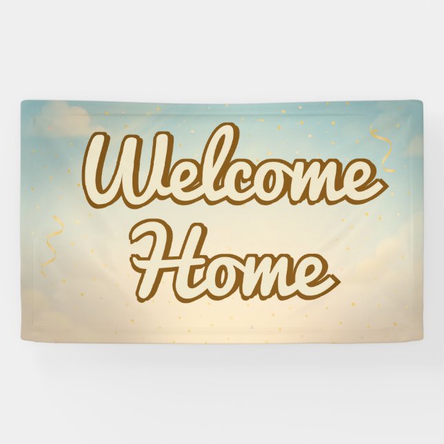 Klassisches Willkommensbanner Zu Hause Banner (Horizontal)