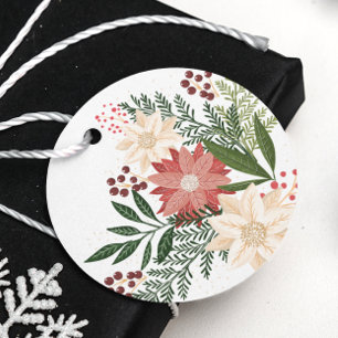 klassisches Wintergarten Weihnachtsgeschenk Geschenkanhänger