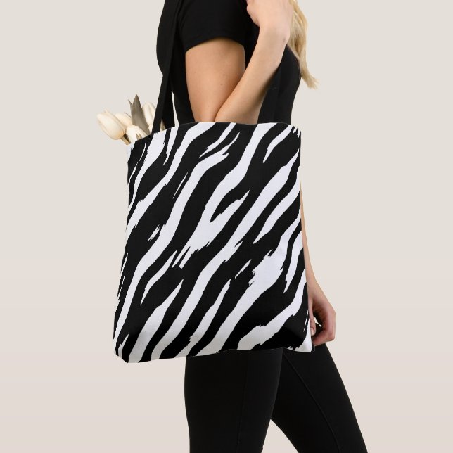 Klassisches Zebra Print Strip Fashion Muster (Von Nahem)