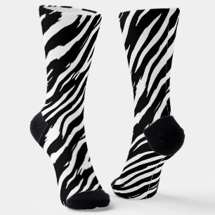 Klassisches Zebra Print Strip Fashion Muster Socken