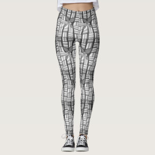 Klassisches Zebra Schönes Abstraktes geometrisches Leggings