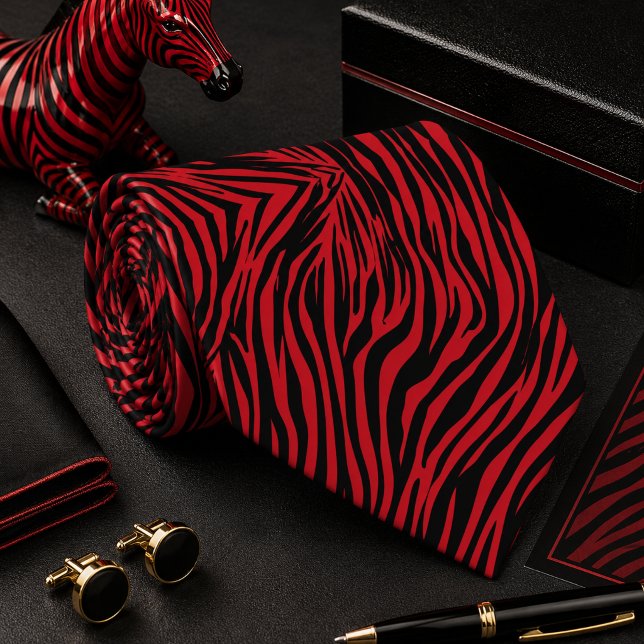 Klassisches Zebrawildtiermuster Krawatte (Von Creator hochgeladen)