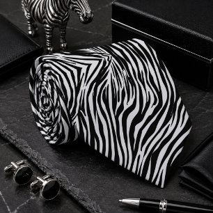 Klassisches Zebrawildtiermuster Krawatte