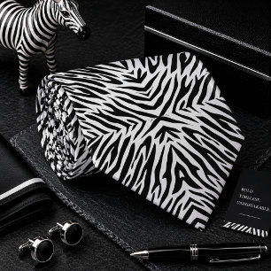 Klassisches Zebrawildtiermuster Krawatte