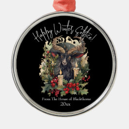 Klassisches Ziegenfleisch Weihnachten Ornament Aus Metall