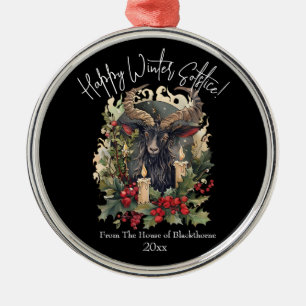 Klassisches Ziegenfleisch Weihnachten Ornament Aus Metall