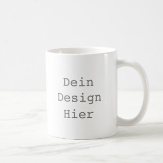 Klassissche Weiße Tasse 325 ml Selbst Gestalten