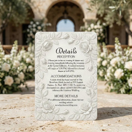 Klassizistische Barocke Verzierung mit Ornamentik  Begleitkarte