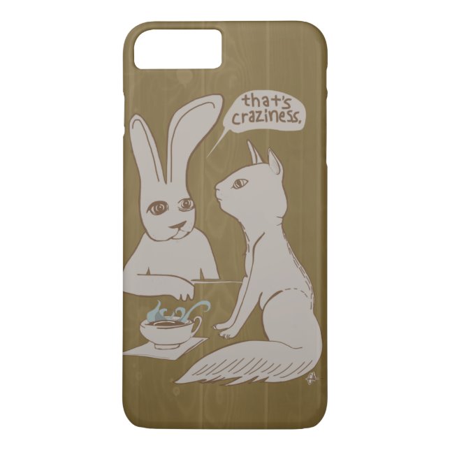 Klatsch-Häschen/Verrücktheit Case-Mate iPhone Hülle (Rückseite)
