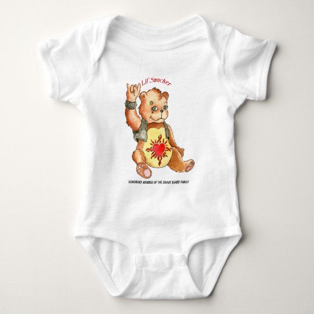 Klatschen Sie Brett Baby Strampler (Vorderseite)