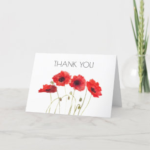 Klatschmohn Blumen 2. Geburtstagsfeier Danke 