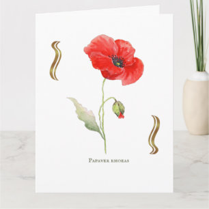 Klatschmohn Karte